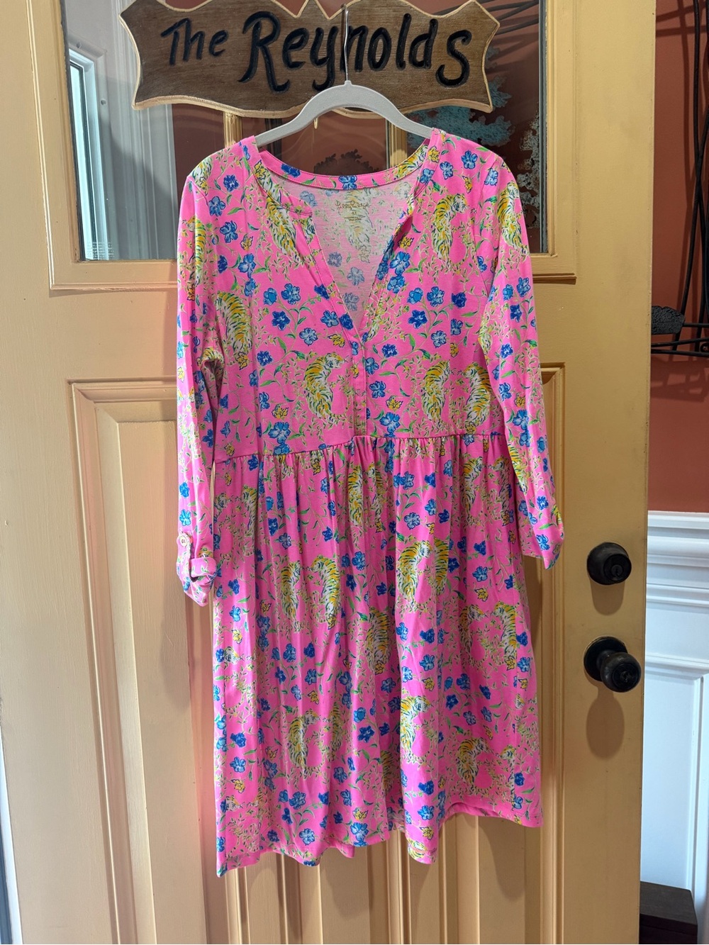 Loran Dress - Prosecco Pink Tigress Garden